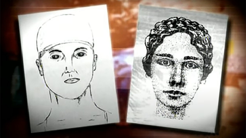 Police sketches of assailant