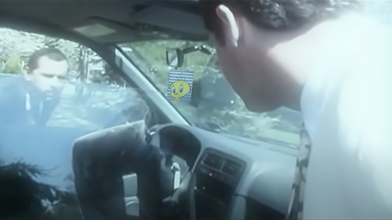 Police examine suspect vehilce for potential evidence