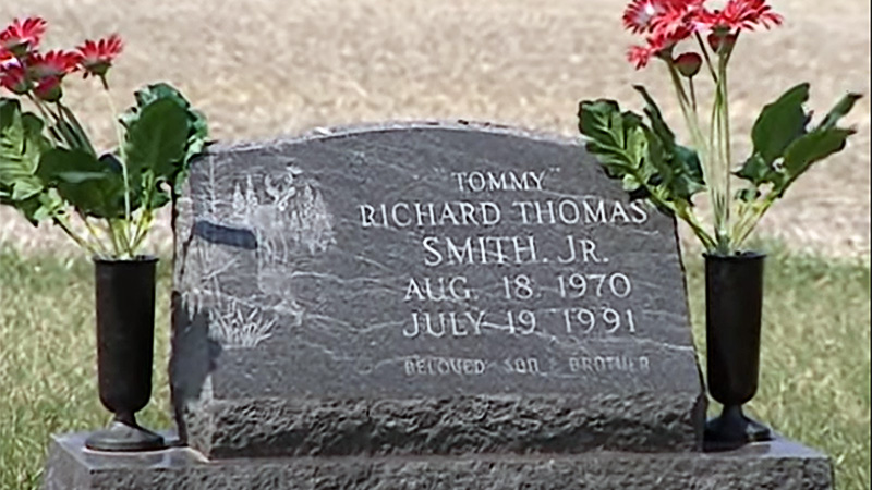 Tommy Smith's grave site