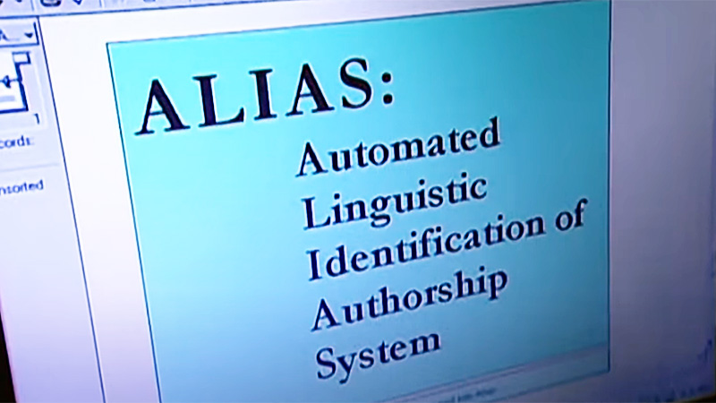 ALIAS forensic linguistic software