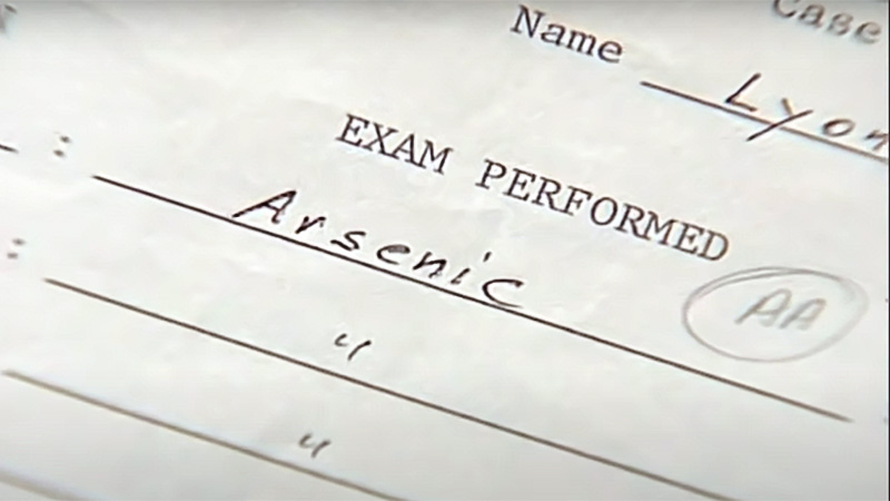 Arsenic was the cause of Nancy Lyon's death