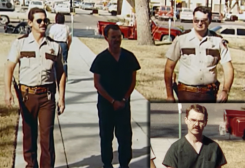 Police escort Timothy Scoggin after arrest