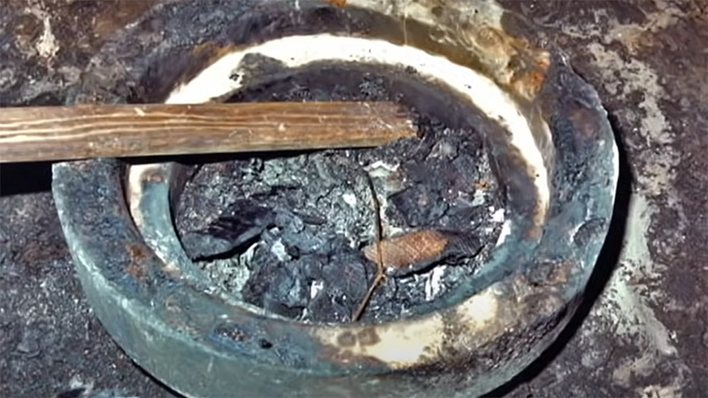 Backyard firepit where Jason Funk burned evidence