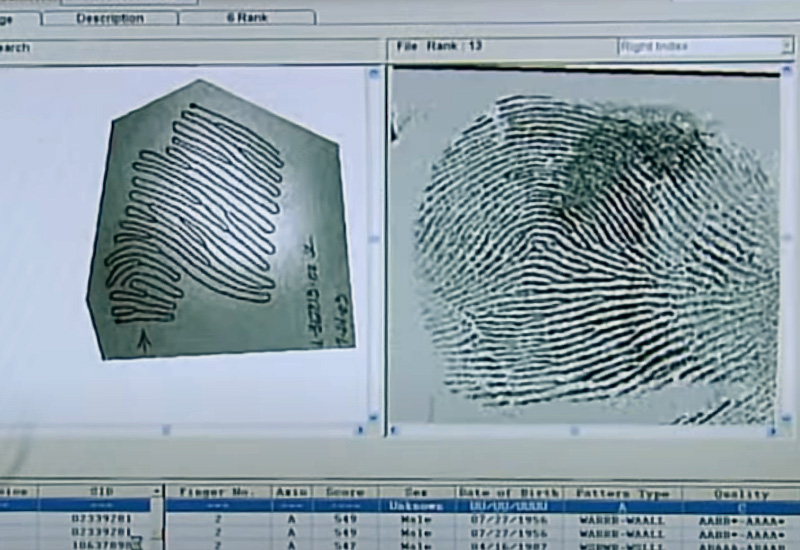Fingerprint comparison with AFIS