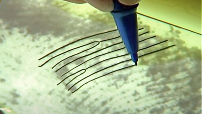 Tracing ridges of a fingerprint