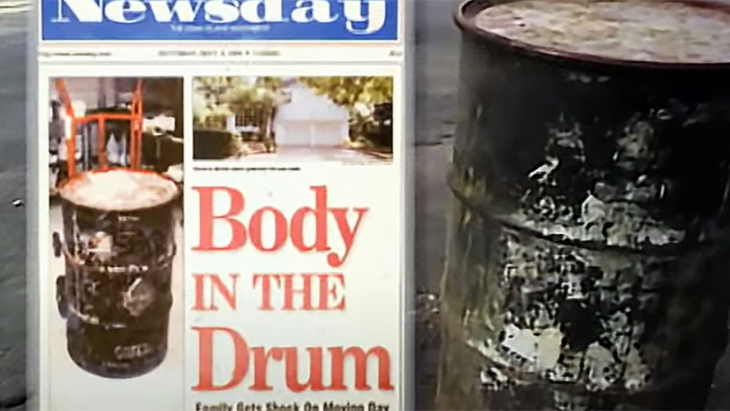Newsday headline Body in the Drum