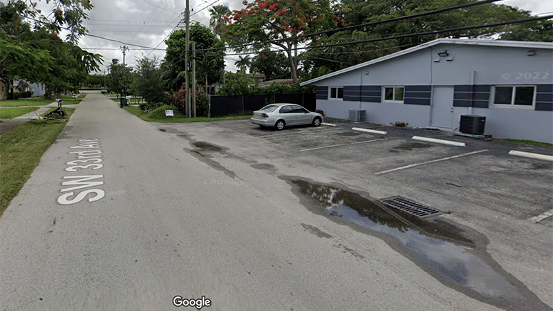 Current Google street-view of accident scene