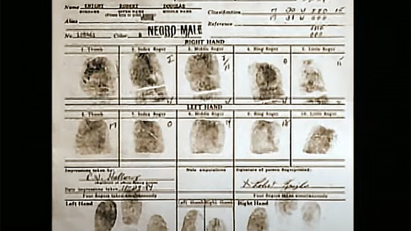 Fingerprint file card for Robert Knight