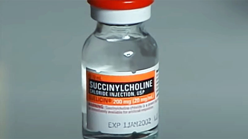 Vial of succinylcholine