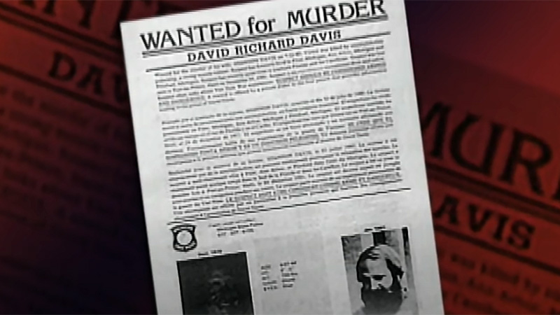 Wanted flyer for David Davis
